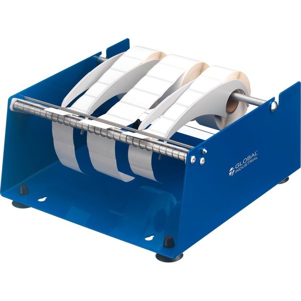 Global Industrial Manual Label Dispenser For Up To 10W Labels, Table or Wall Mount 412615